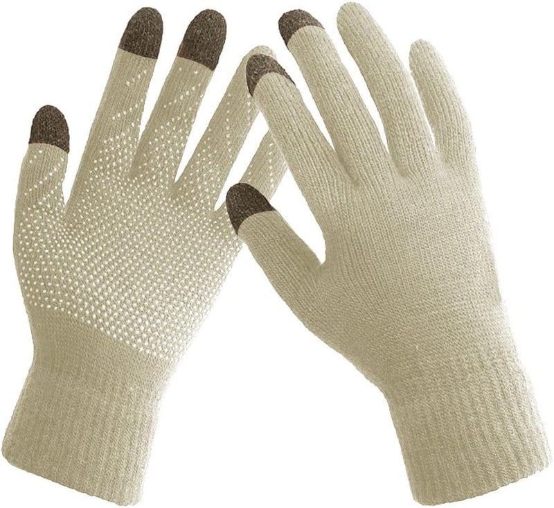 HINDAWI Winter Hats Gloves for Women Knit Warm Snow Ski Outdoor Caps Touch Screen Mittens - Image 4